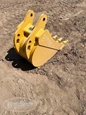 Used Bucket in yard,Side of used Bucket,Front of Deere Bucket